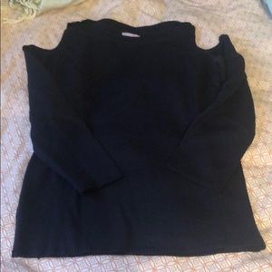 Sweater, open shoulder